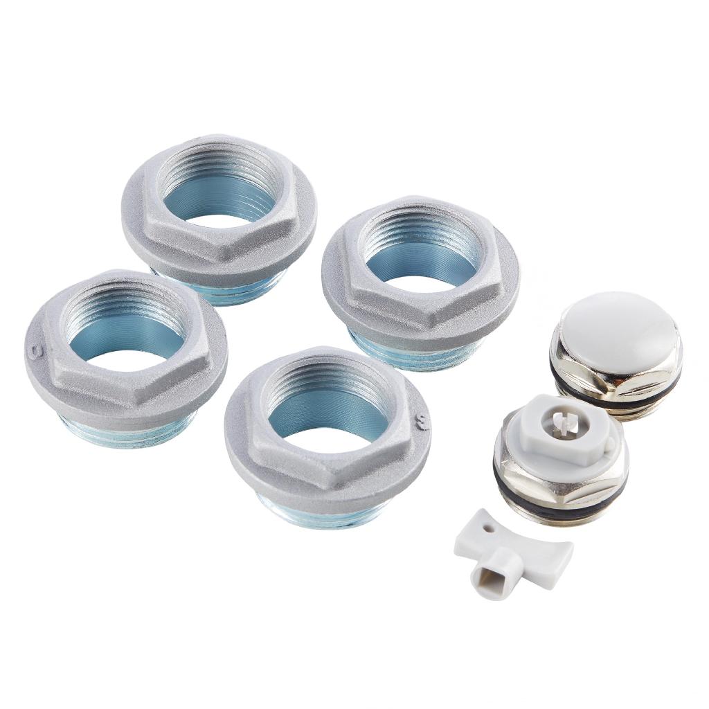 картинка Набор присоединительный Royal Thermo 3/4'' silver от ООО «Строительный крепеж»