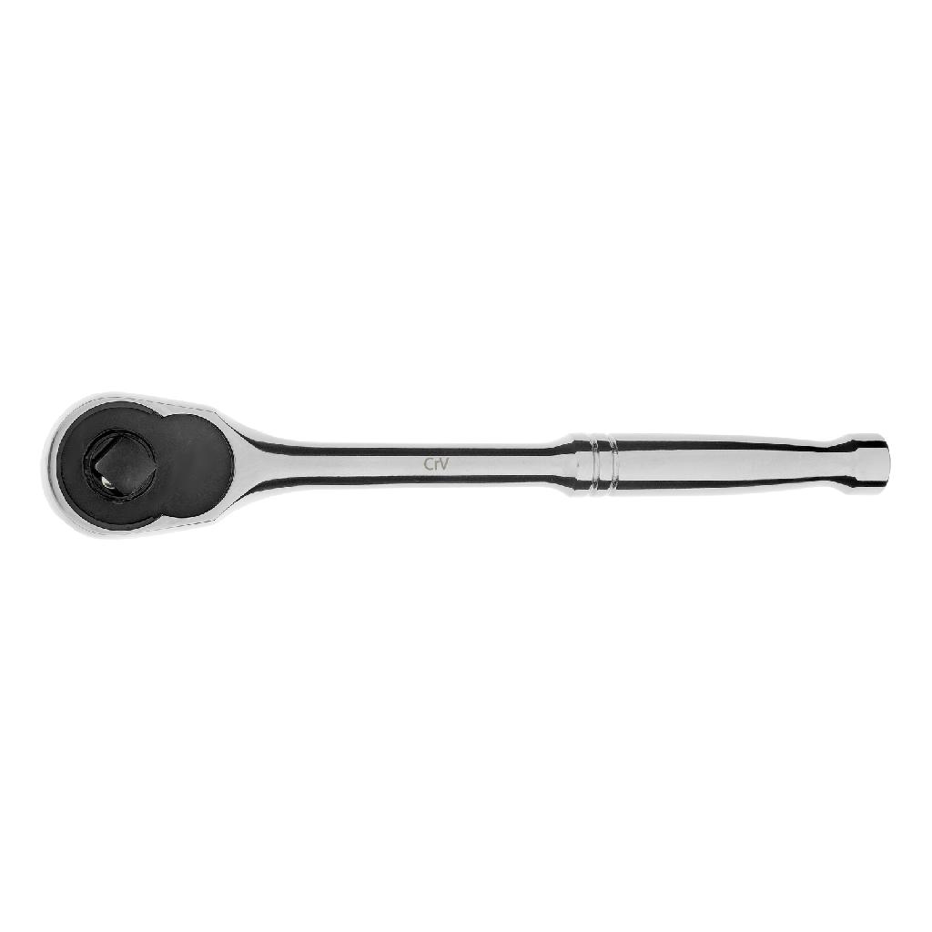 картинка Ключ-трещотка 3/8", CrV, 120 зубьев, цельнометаллический, хром Gross от ООО "Строительный Крепеж"