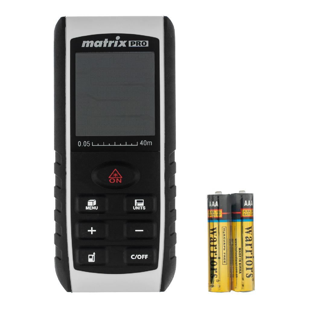 картинка Лазерный дальномер LD-40,40 м,с электронным угломером Matrix от ООО "Строительный Крепеж"