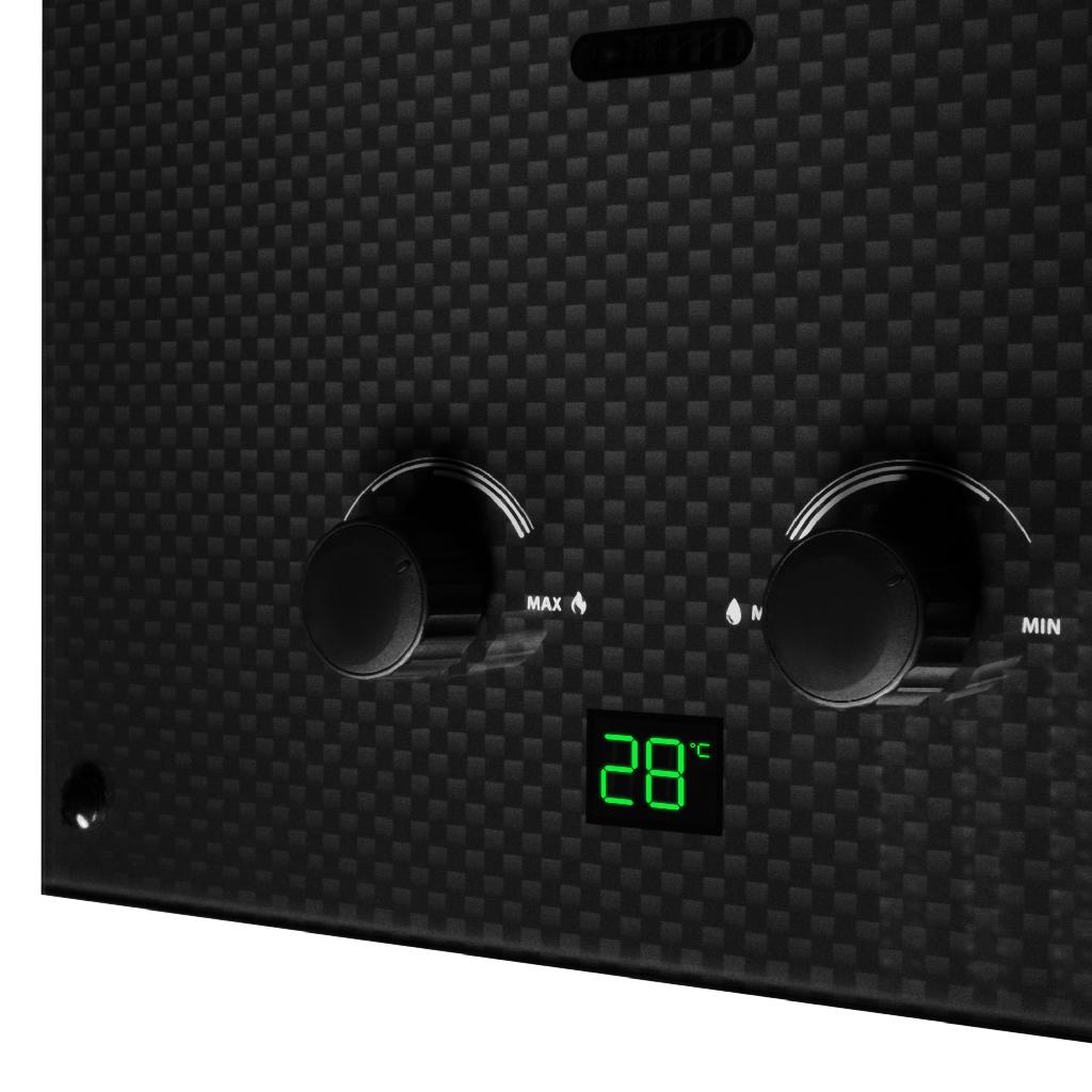 картинка Колонка газовая Ballu GWH 10 Fiery Glass Carbon от ООО «Строительный крепеж»