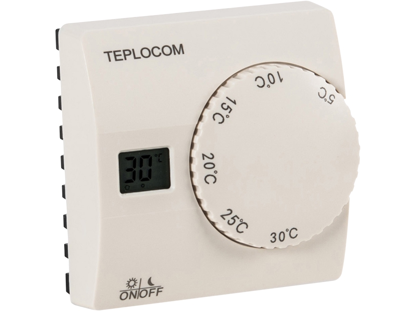 картинка Термостат комнатный Teplocom TS-2AA/8A проводной, реле 250В, 8А от ООО «Строительный крепеж»