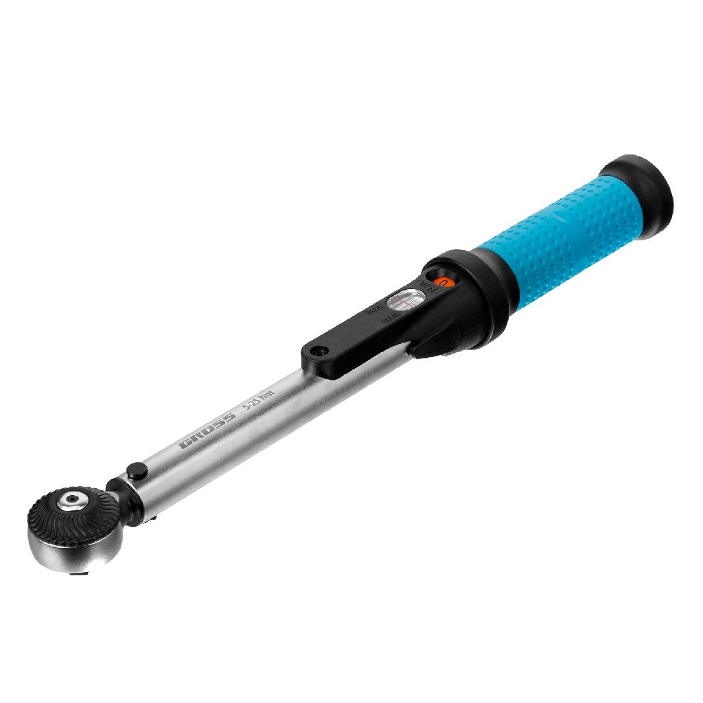 картинка Ключ динамометрический, 5-25 Нм, 1/4", CrV  Gross от ООО "Строительный Крепеж"