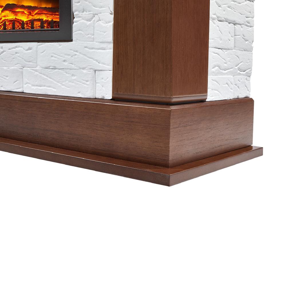 картинка Портал Firelight Prestigio 25 камень белый, шпон дуб от ООО «Строительный крепеж»
