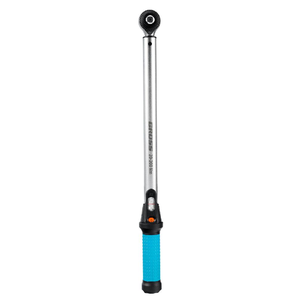 картинка Ключ динамометрический, 20-200 Нм, 1/2", CrV Gross от ООО "Строительный Крепеж"