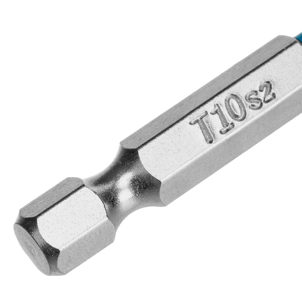 картинка Бита Torx 10х50мм, сталь S2, шестигр., 10 шт. Gross от ООО "Строительный Крепеж"