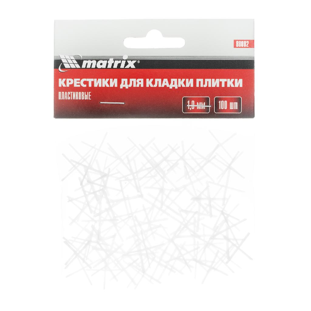 картинка Крестики, 1.0 мм, для кладки плитки, 100 шт Matrix от ООО "Строительный Крепеж"