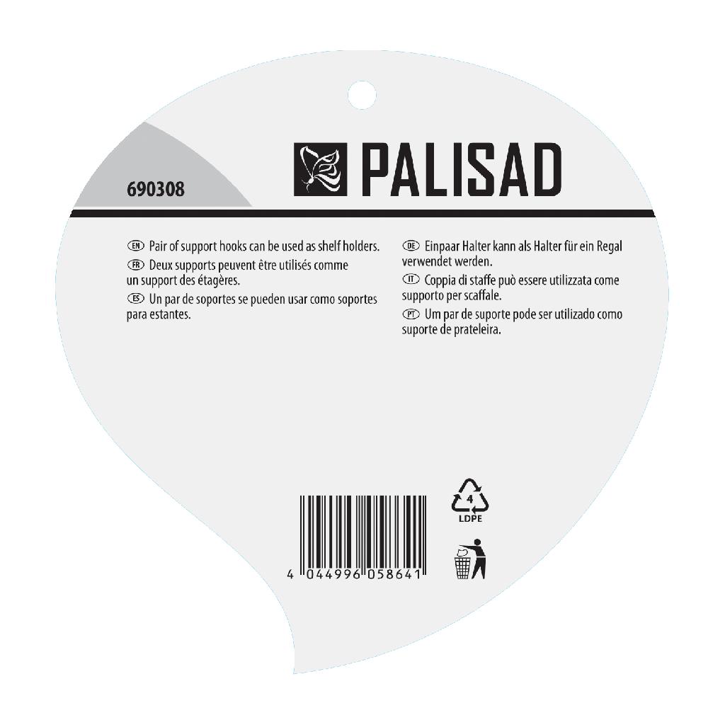 картинка Кронштейн для крепления подвесных корзин, настенный Palisad от ООО «Строительный крепеж»