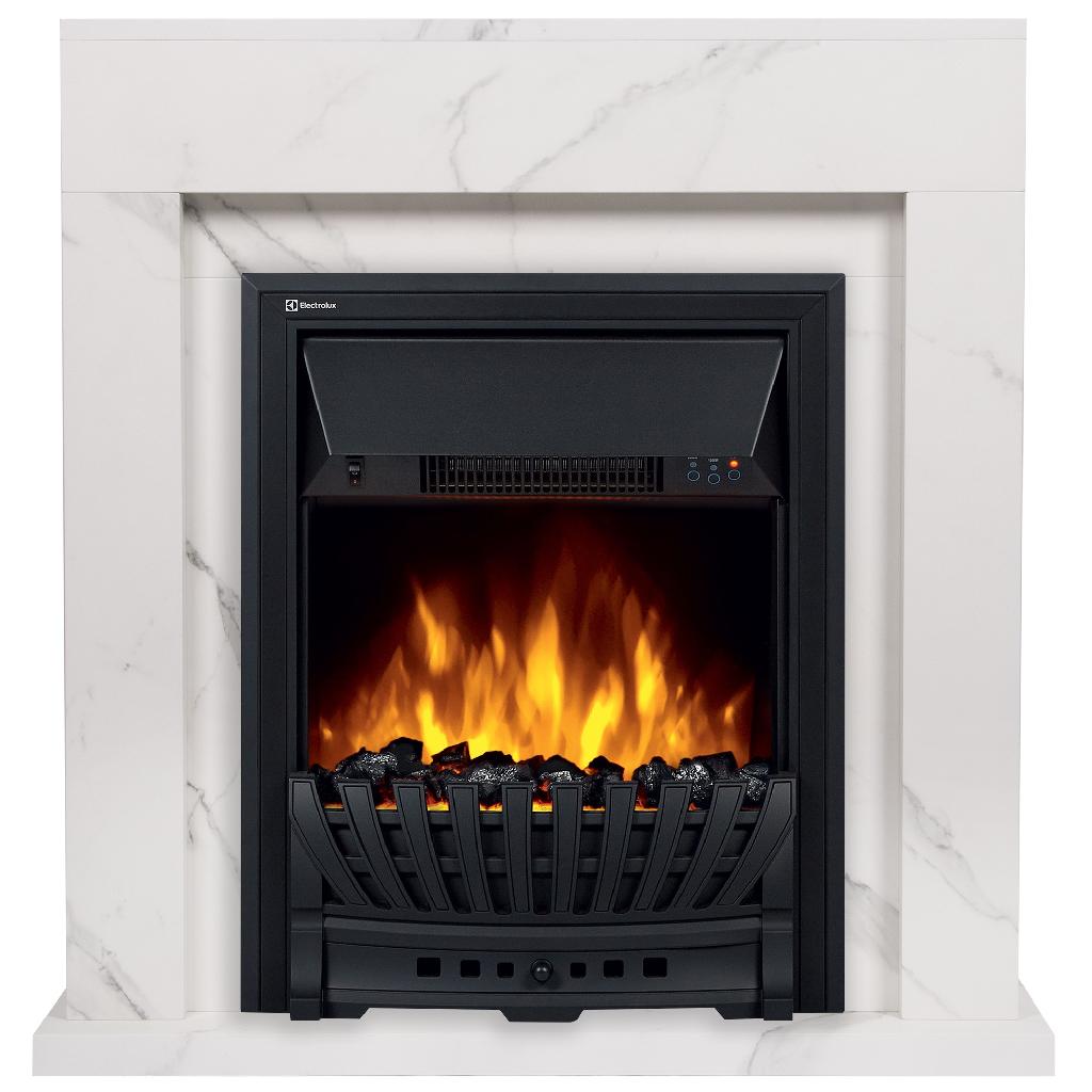 картинка Портал Firelight Simple Classic белый мрамор от ООО «Строительный крепеж»