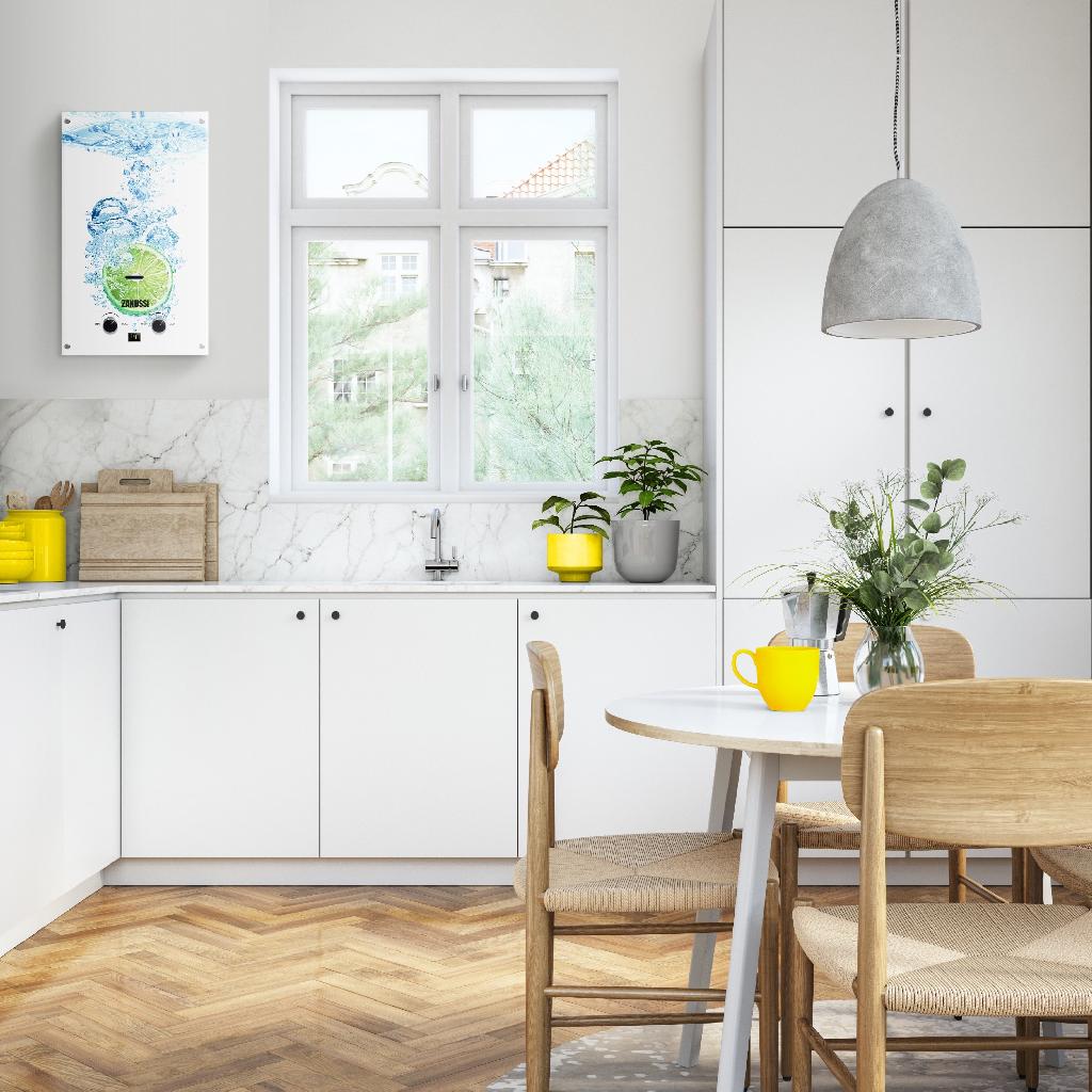 картинка Колонка газовая Zanussi GWH 10 Fonte Glass Lime от ООО «Строительный крепеж»
