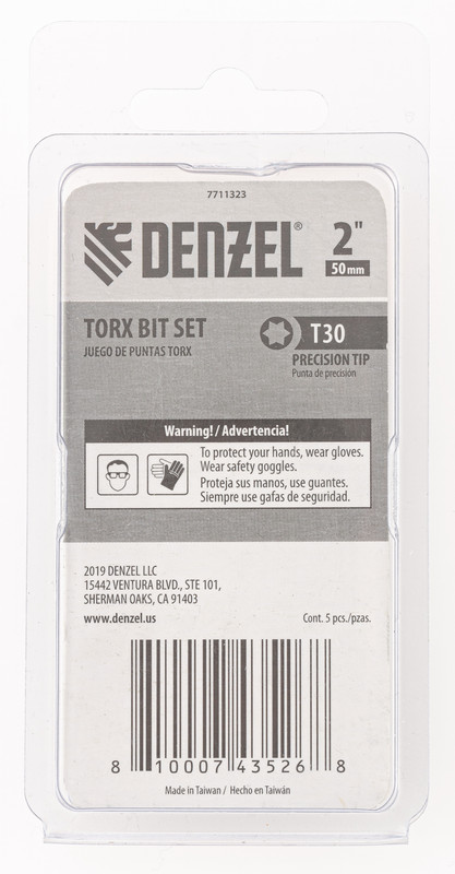 картинка Бита T30x50, 5 шт. Denzel от ООО "Строительный Крепеж"
