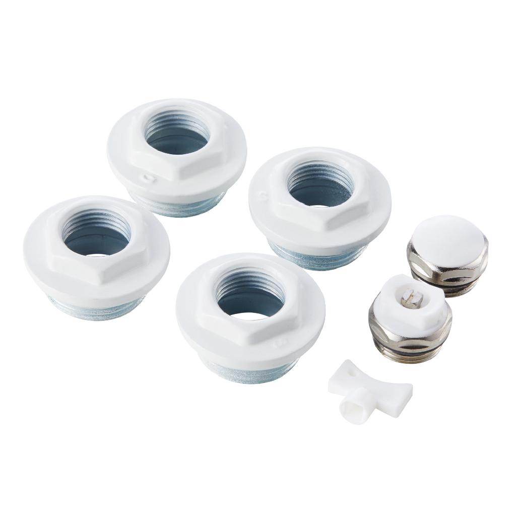 картинка Набор присоединительный Royal Thermo 1/2'' white от ООО «Строительный крепеж»