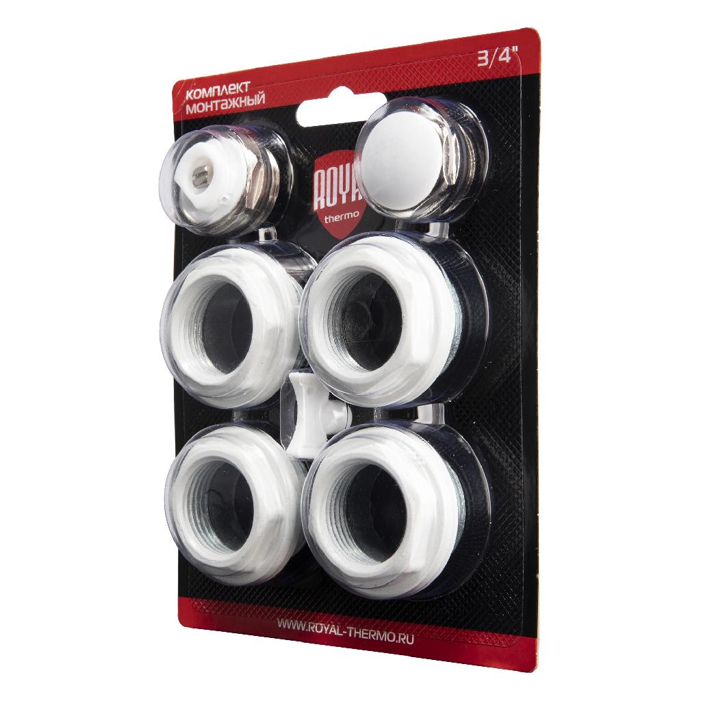 картинка Комплект монтажный Royal Thermo 1”х 3/4" белый от ООО «Строительный крепеж»