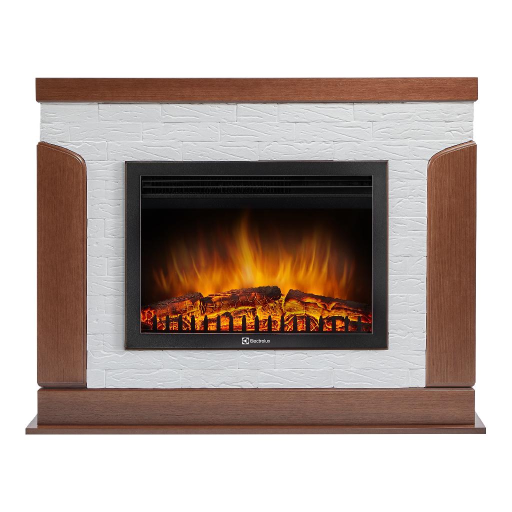 картинка Портал Firelight Prestigio 25 камень белый, шпон дуб от ООО «Строительный крепеж»