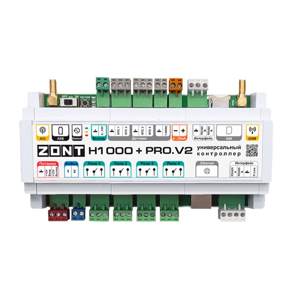 картинка Контроллер универсальный ZONT H1000+ PRO.V2 от ООО «Строительный крепеж»