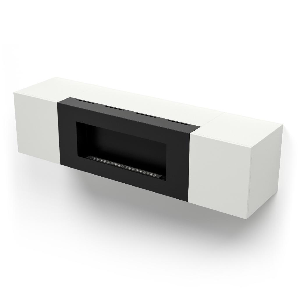 картинка Тумба с биокамином Firelight BFP-P1600 белая от ООО «Строительный крепеж»