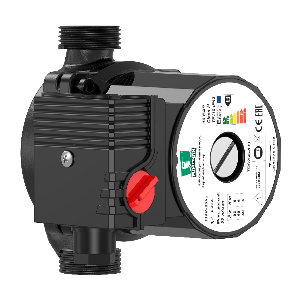 картинка Насос циркуляционный PUMPMAN TRS25/6-130 от ООО «Строительный крепеж»
