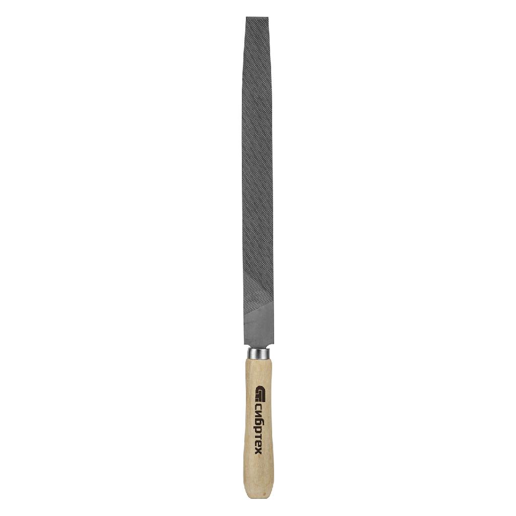 картинка Напильник плоский, 250 мм, деревянная ручка Сибртех от ООО "Строительный Крепеж"