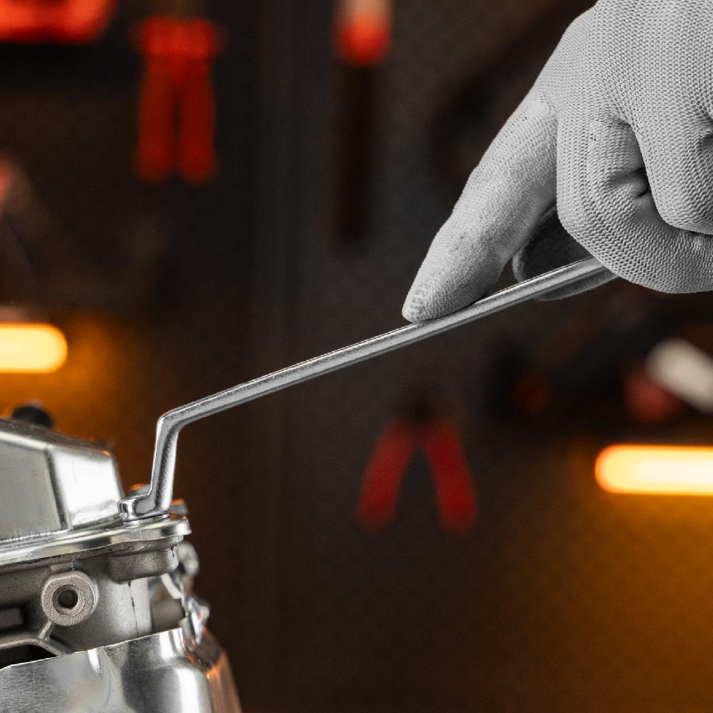 картинка Ключ накидной коленчатый, 8 х 10 мм, хромированный Sparta от ООО "Строительный Крепеж"