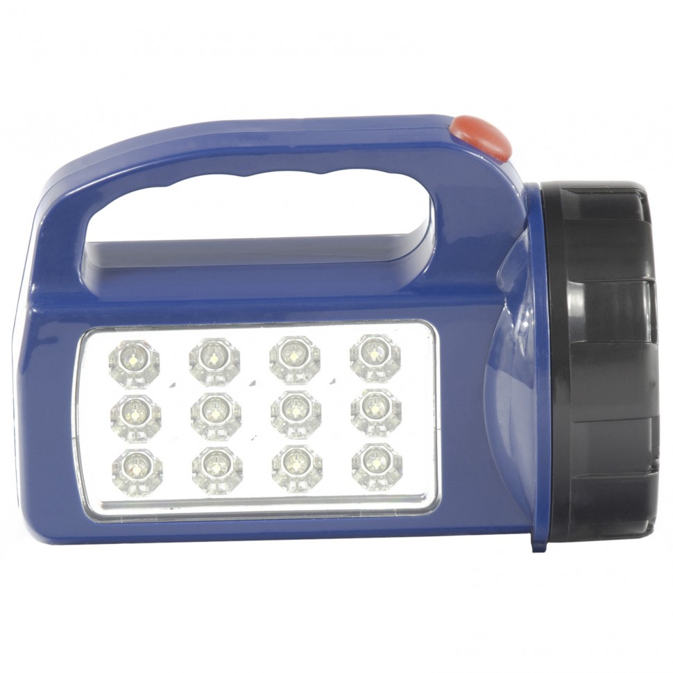 картинка Фонарь поисковый, 1 W + 12Led, 3 х АА Stern от ООО "Строительный Крепеж"