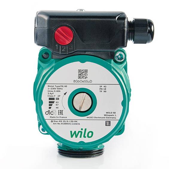 картинка Насос циркуляционный WILO STAR-RS 25/6-130 от ООО «Строительный крепеж»