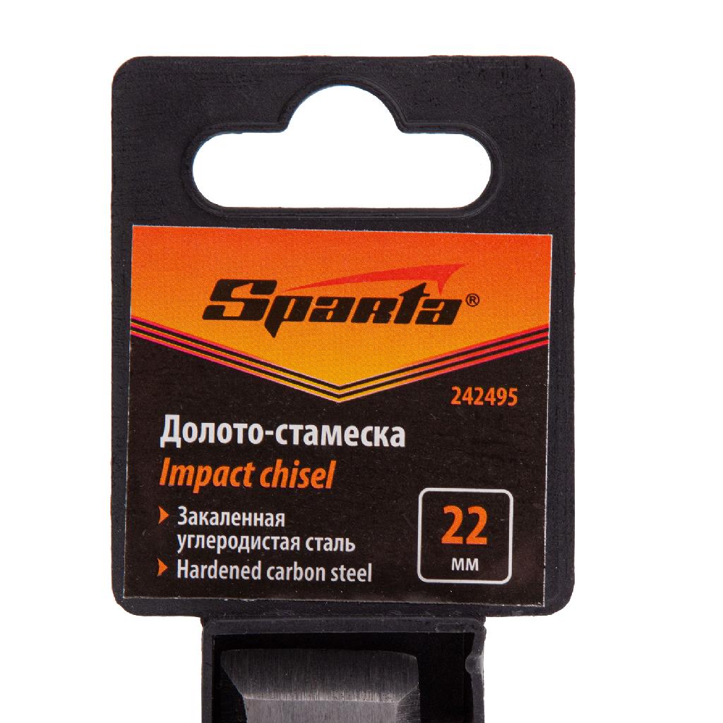 картинка Долото-стамеска 22 мм, деревянная рукоятка Sparta от ООО "Строительный Крепеж"