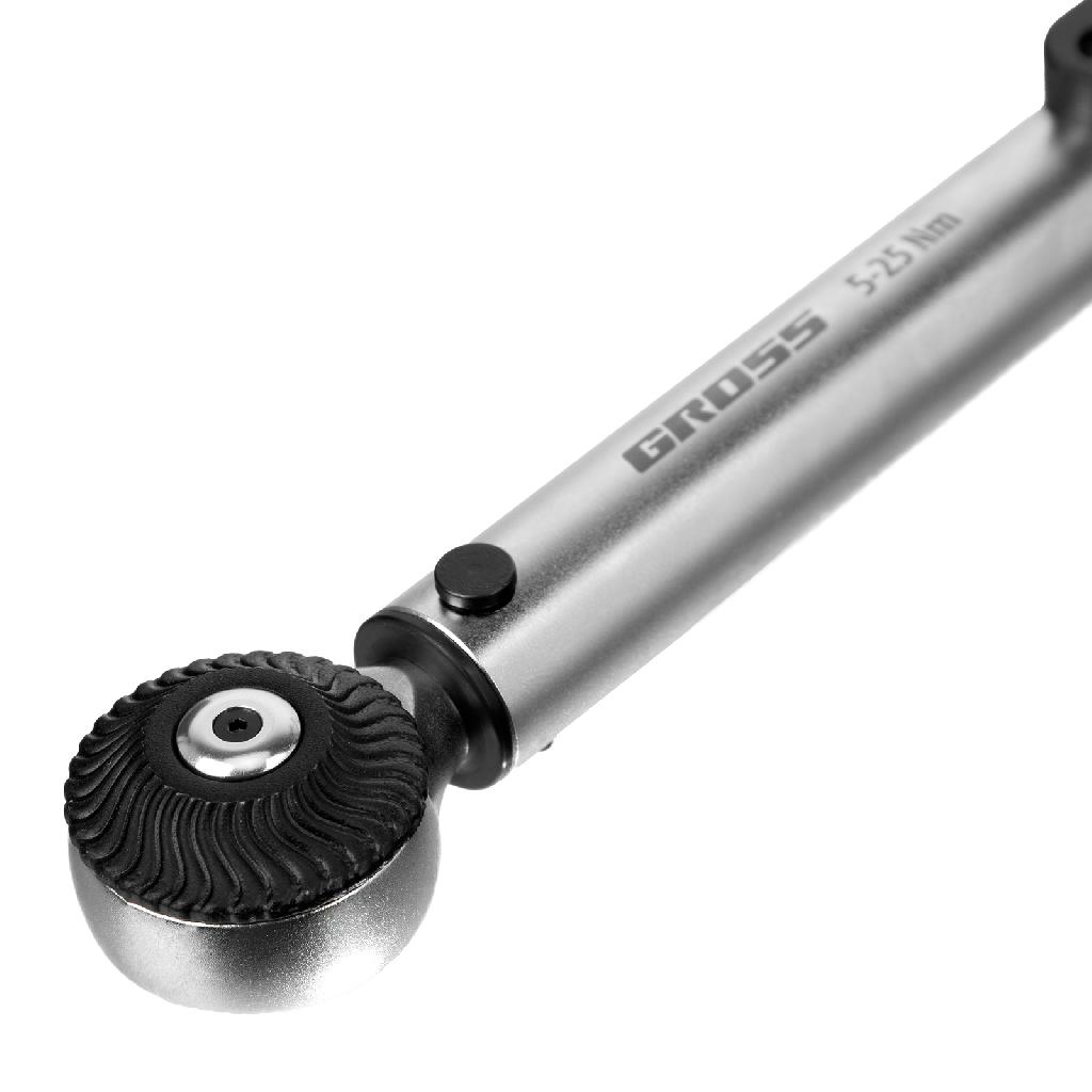 картинка Ключ динамометрический, 5-25 Нм, 1/4", CrV  Gross от ООО "Строительный Крепеж"