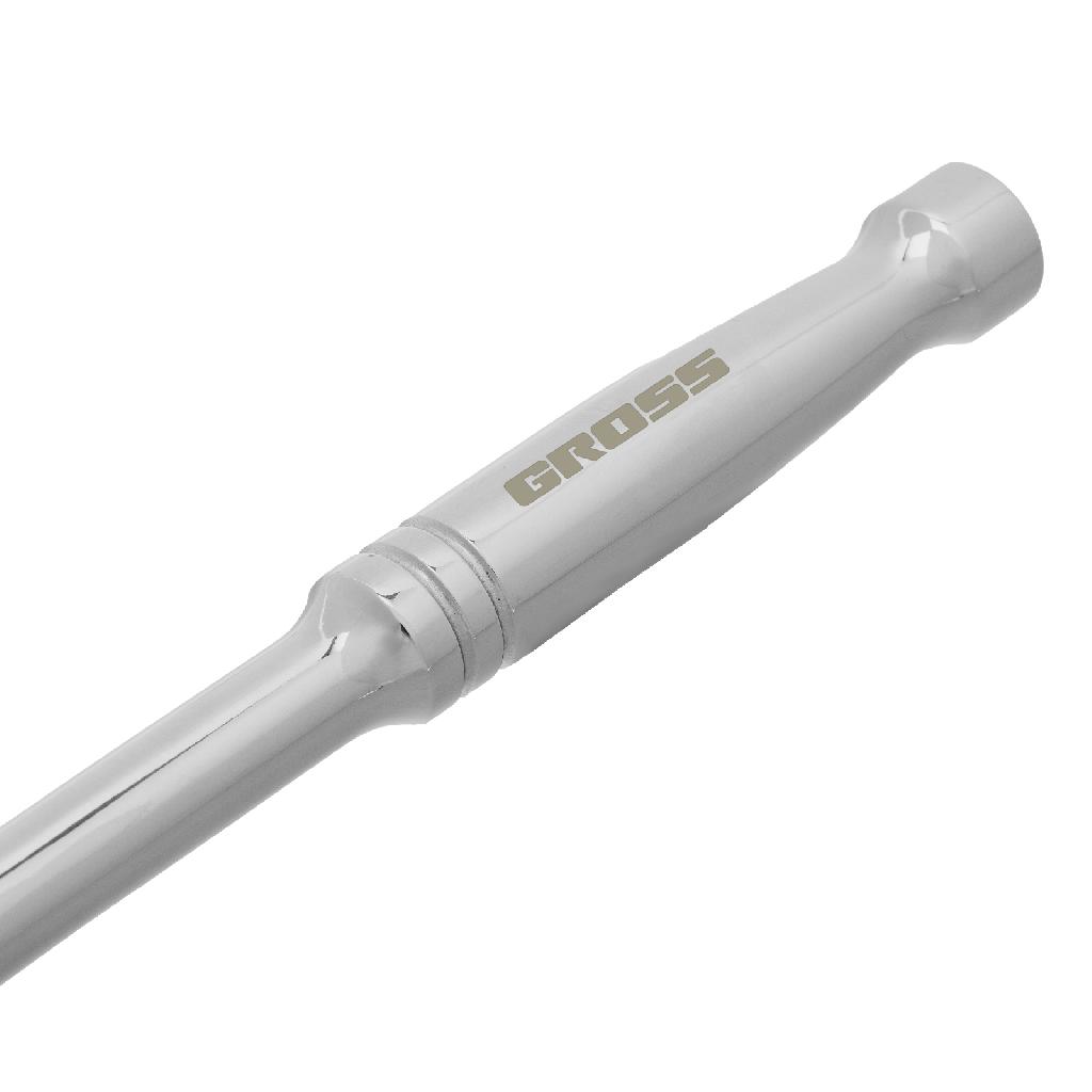 картинка Ключ-трещотка 1/2", CrV, 120 зубьев, цельнометаллический, хром Gross от ООО "Строительный Крепеж"