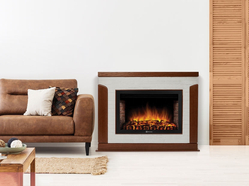 картинка Портал Firelight Prestigio 30 камень белый, шпон дуб от ООО «Строительный крепеж»