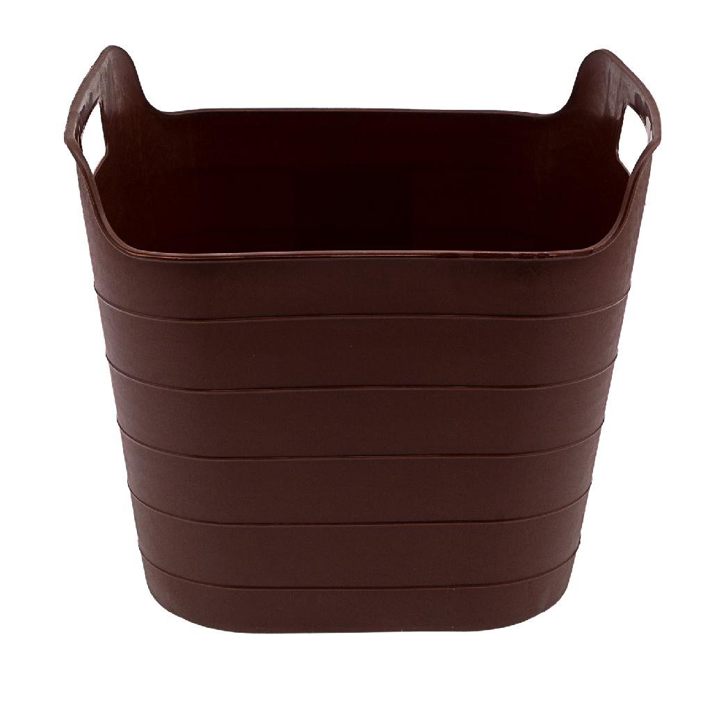 картинка Ведро гибкое сверхпрочное, 26 л, коричневое, Сибртех от ООО «Строительный крепеж»