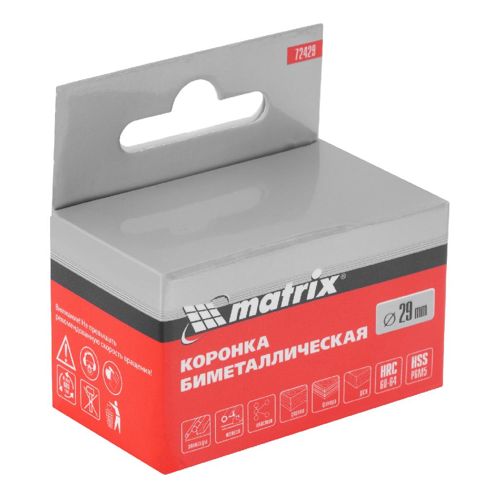 картинка Коронка Bimetal, 29 мм Matrix от ООО "Строительный Крепеж"
