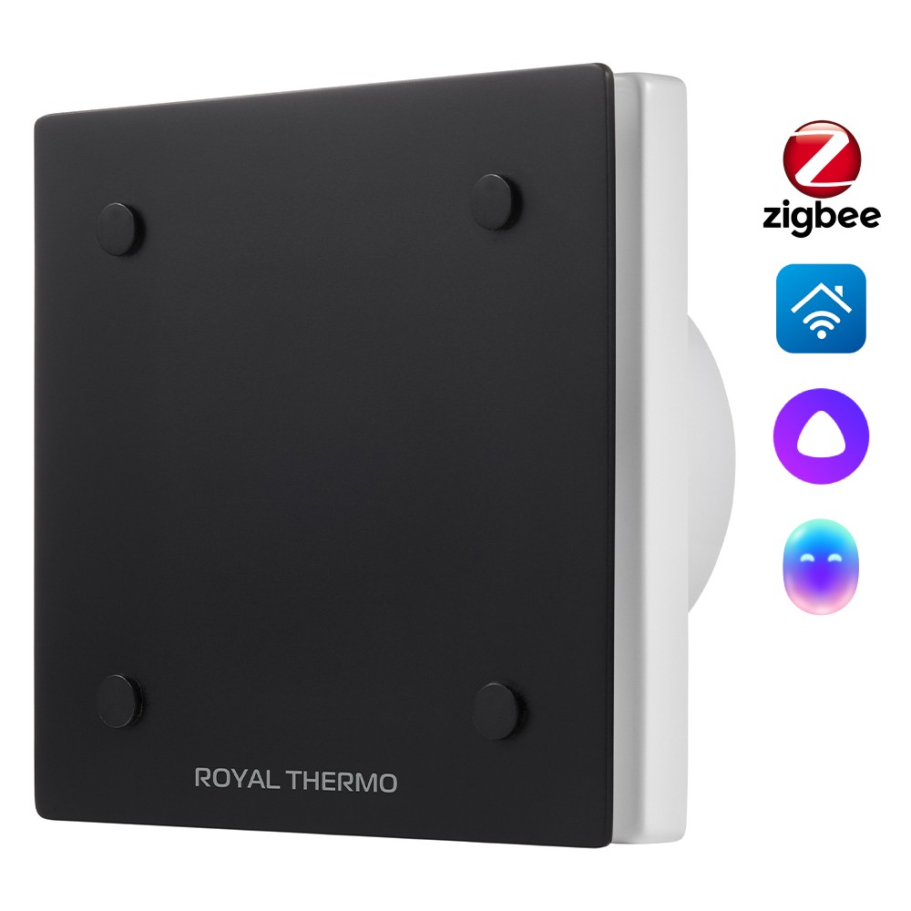 картинка Вентилятор вытяжной Royal Thermo Calipso RAFC 120 Black от ООО «Строительный крепеж»