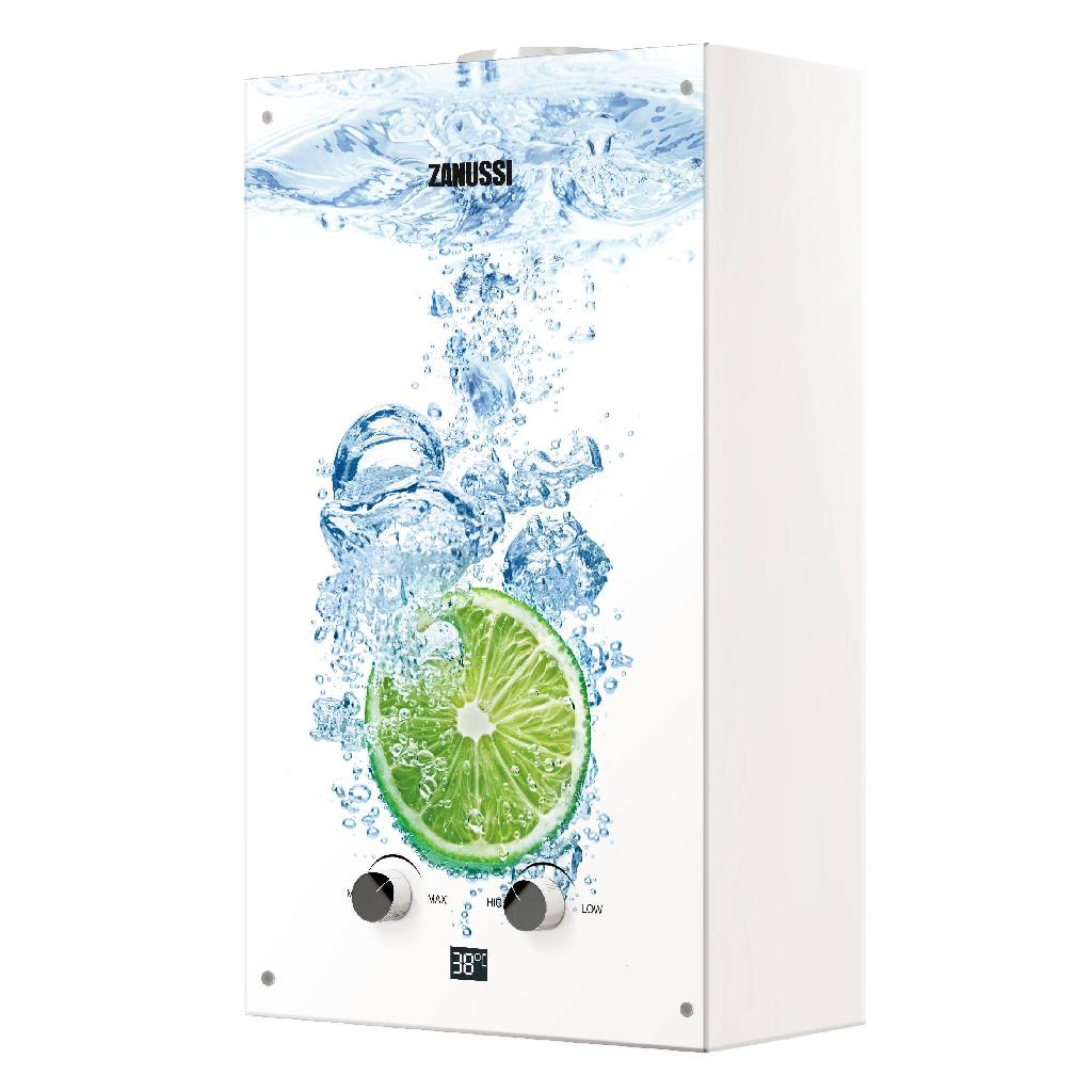 картинка Колонка газовая Zanussi GWH 10 Fonte Glass Lime от ООО «Строительный крепеж»