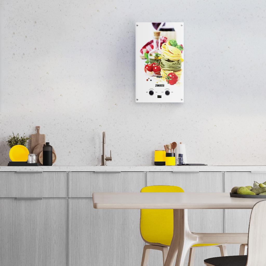 картинка Колонка газовая Zanussi GWH 10 Fonte Glass La Spezia от ООО «Строительный крепеж»
