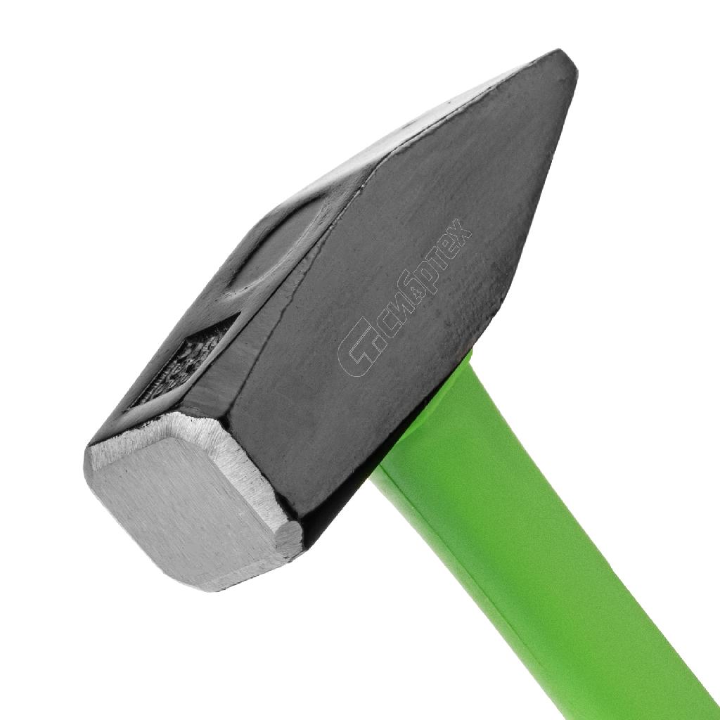картинка Молоток слесарный, 1000 г, фибергласовая обрезиненная рукоятка Сибртех от ООО "Строительный Крепеж"
