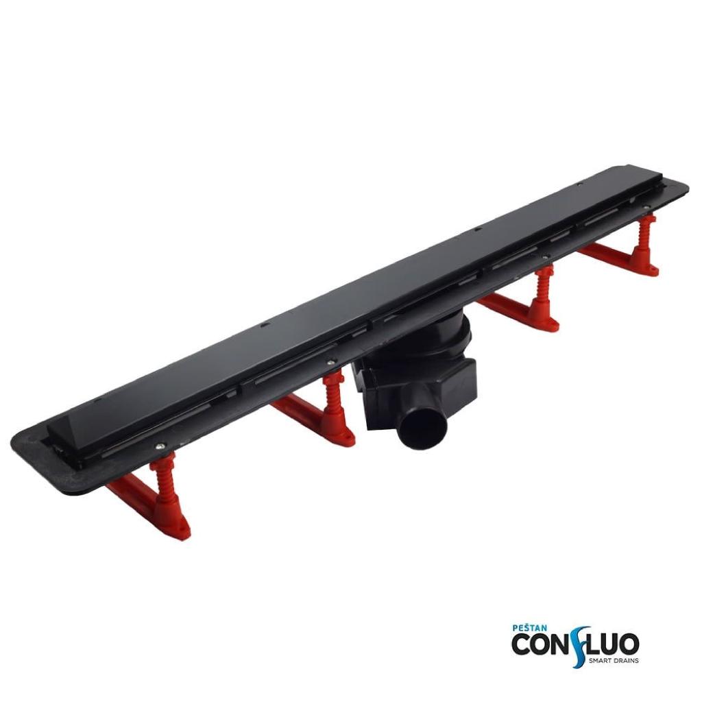 картинка Лоток душевой PESTAN Confluo Frameless Line 750 Black Glass от ООО «Строительный крепеж»