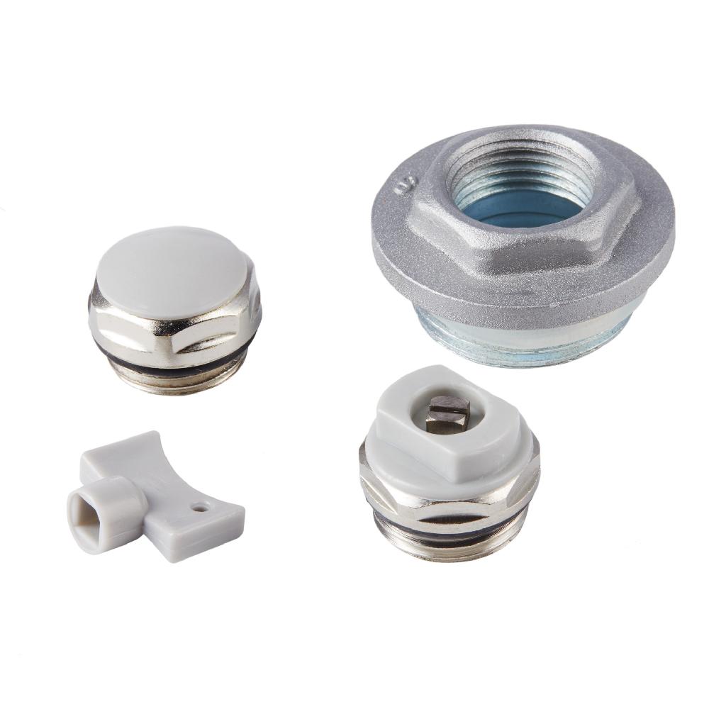 картинка Набор присоединительный Royal Thermo 1/2'' silver от ООО «Строительный крепеж»