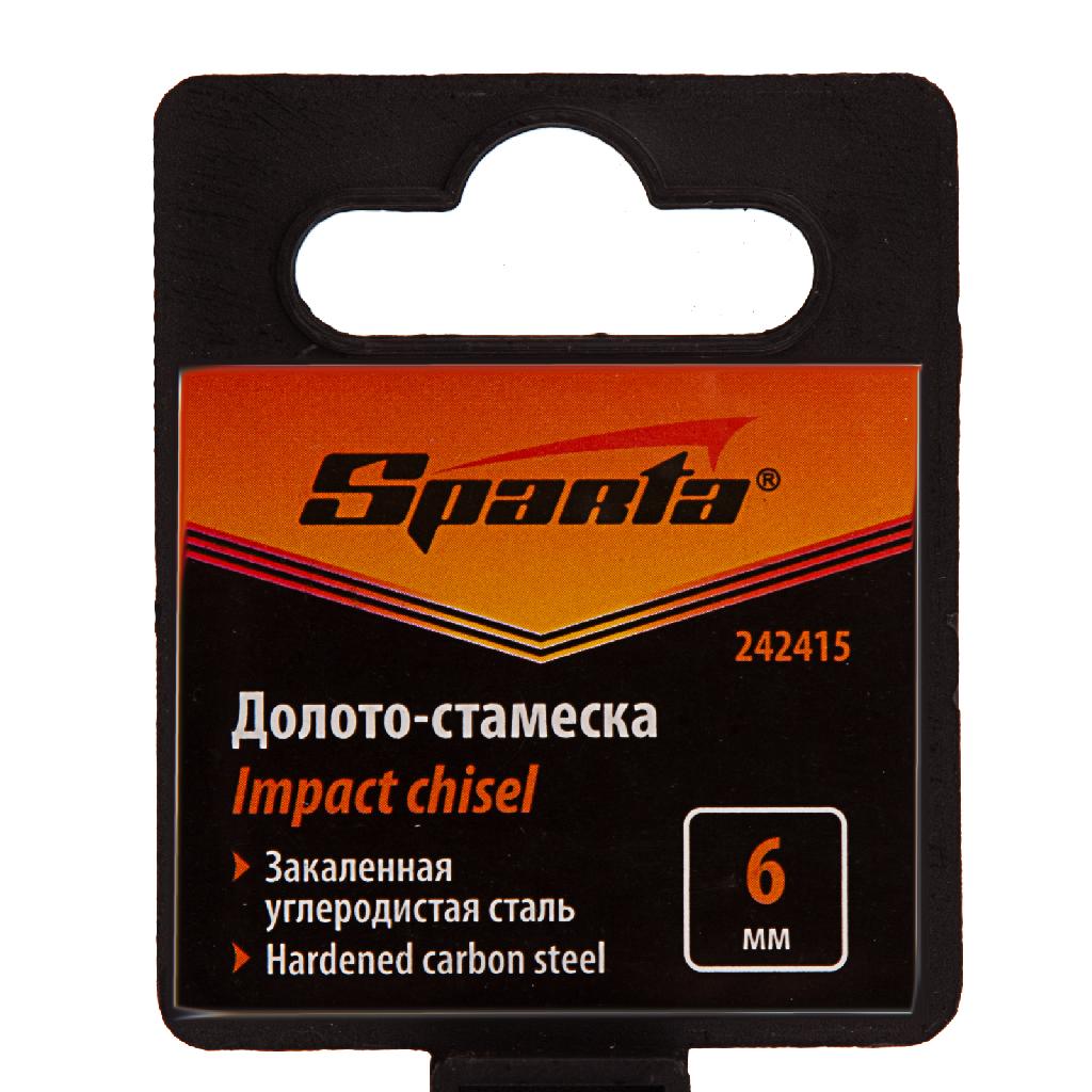 картинка Долото-стамеска 6 мм, деревянная рукоятка Sparta от ООО "Строительный Крепеж"