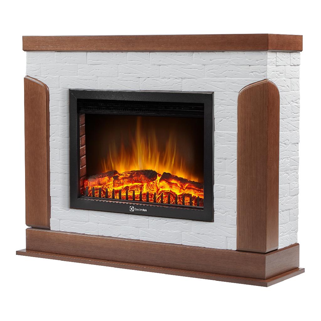картинка Портал Firelight Prestigio 25 камень белый, шпон дуб от ООО «Строительный крепеж»