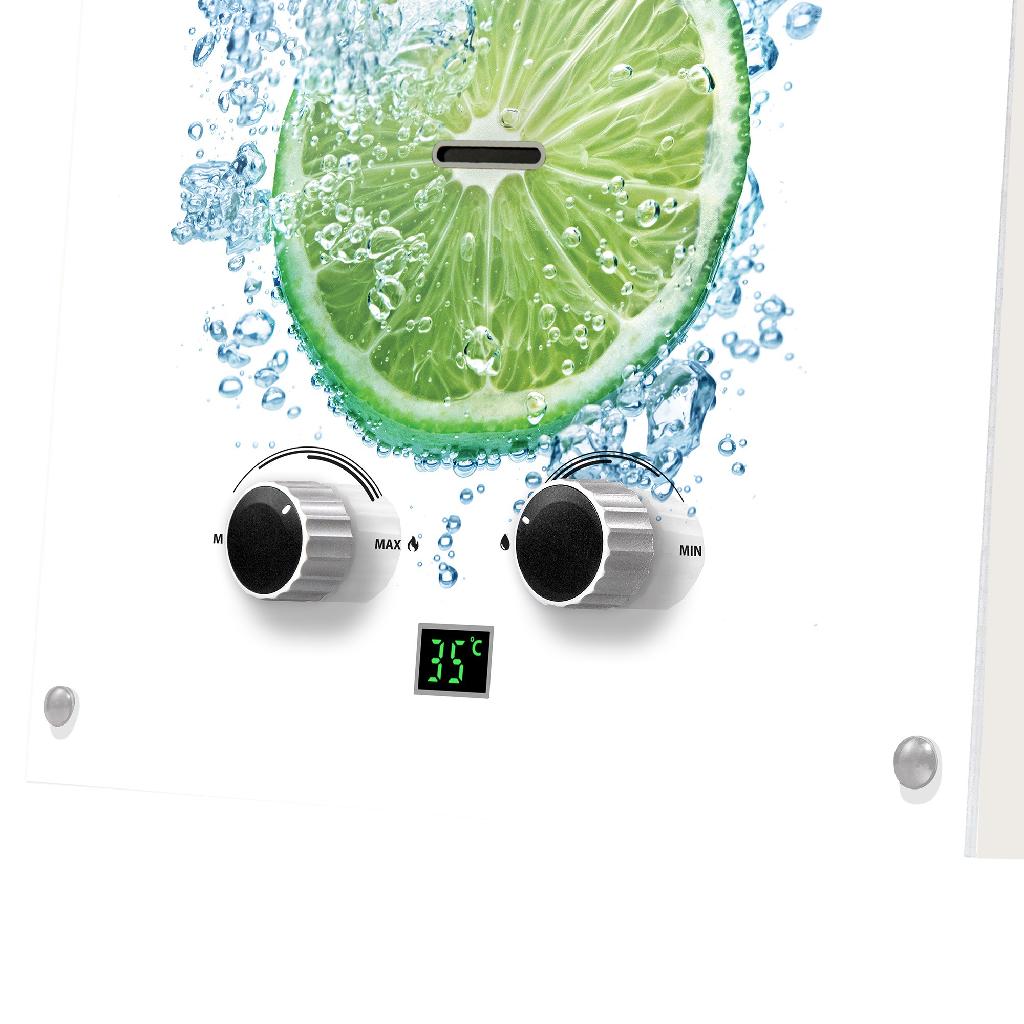 картинка Колонка газовая Ballu GWH 10 Fiery Glass Lime от ООО «Строительный крепеж»