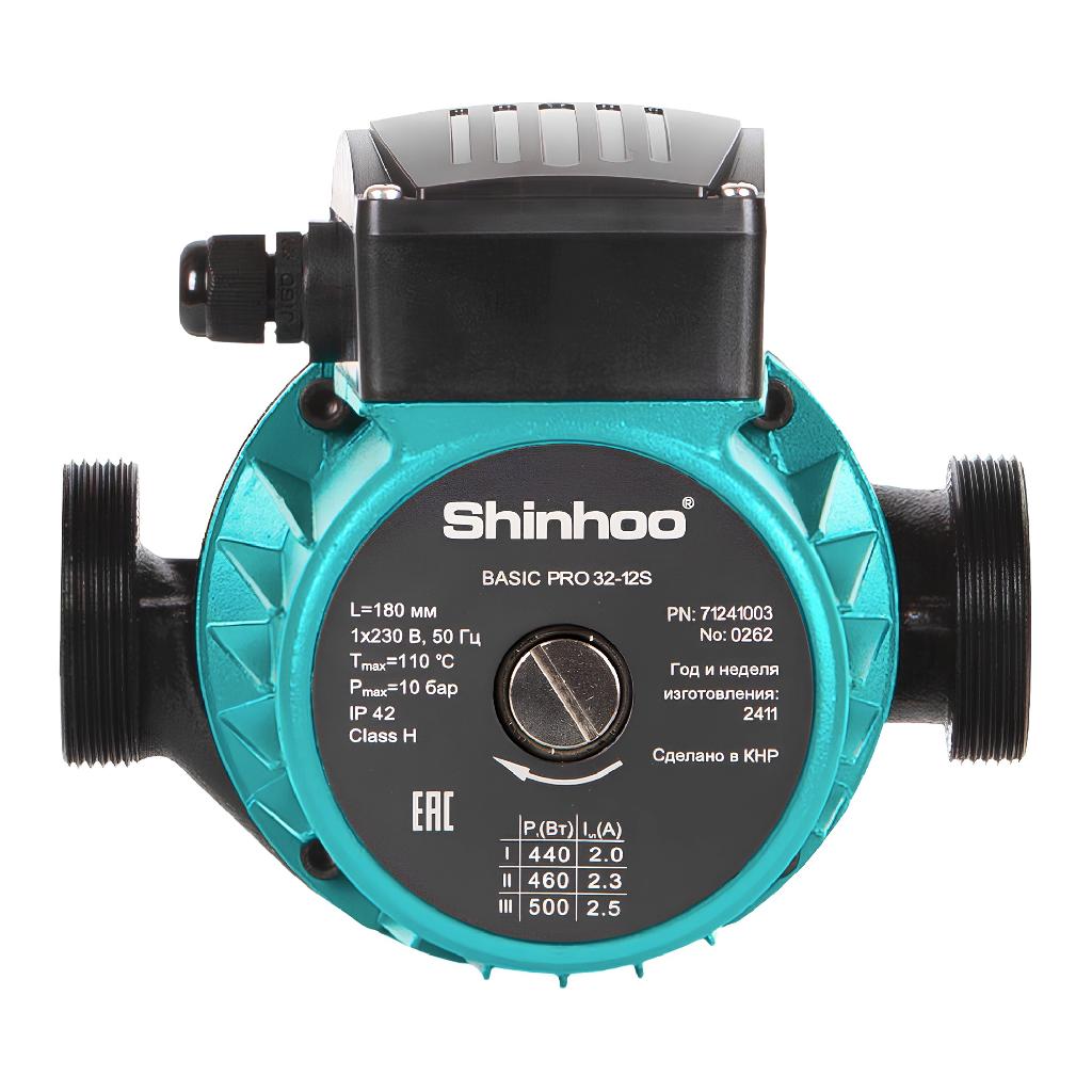 картинка Насос циркуляционный Shinhoo BASIC PRO 32-12S (1х230В) от ООО «Строительный крепеж»