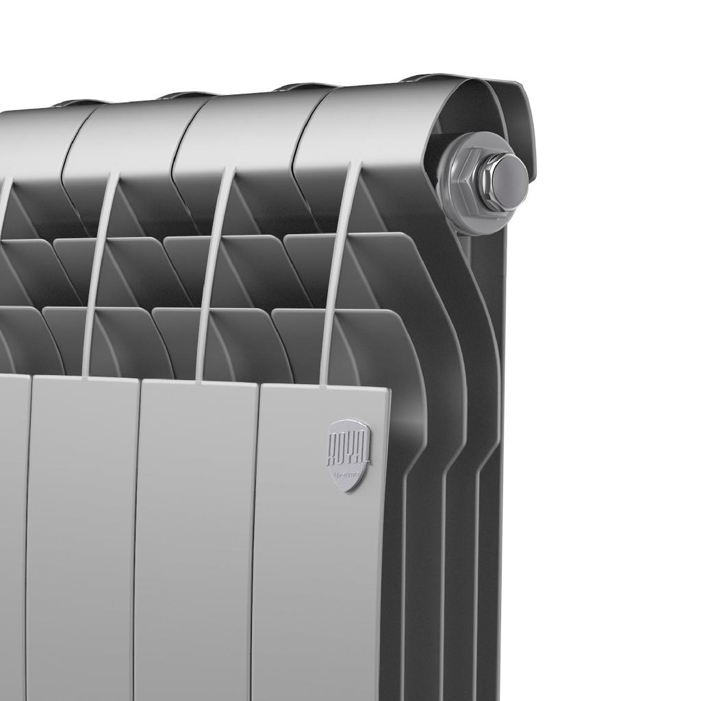 картинка Радиатор Royal Thermo BiLiner 350 /Silver Satin - 4 секц. от ООО «Строительный крепеж»