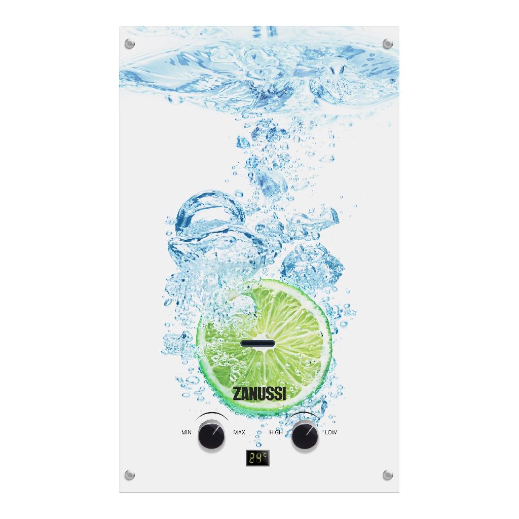 картинка Колонка газовая Zanussi GWH 10 Fonte Glass Lime от ООО «Строительный крепеж»