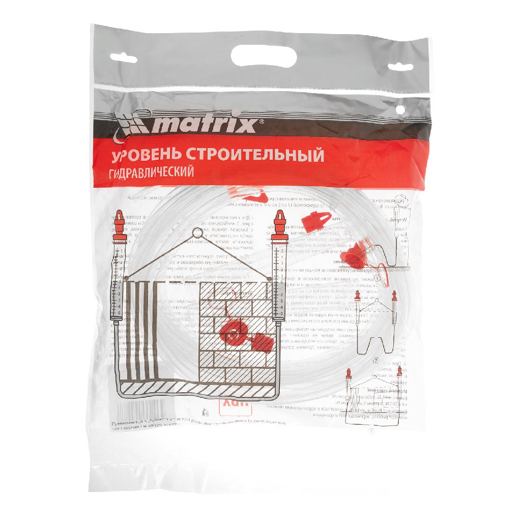картинка Гидроуровень,удлиненная колба, рельефная градуировка, 10м Matrix от ООО "Строительный Крепеж"