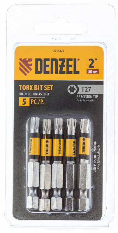 картинка Бита T27x50, 5 шт. Denzel от ООО "Строительный Крепеж"