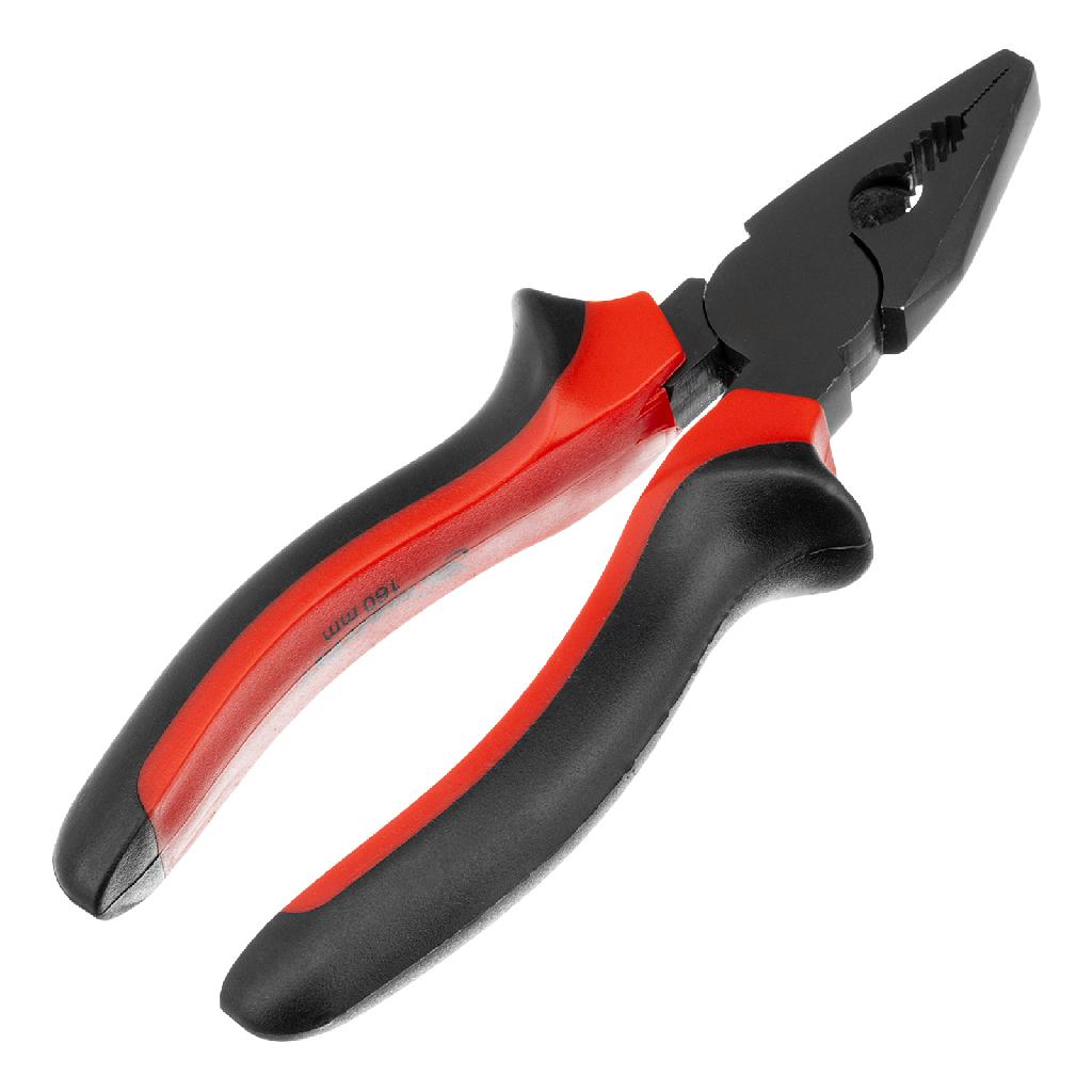 картинка Плоскогубцы комбинированные Black Nickel, 160 мм, двухкомпонентные рукоятки Matrix от ООО "Строительный Крепеж"