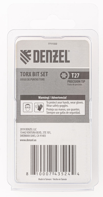 картинка Бита T27x50, 5 шт. Denzel от ООО "Строительный Крепеж"
