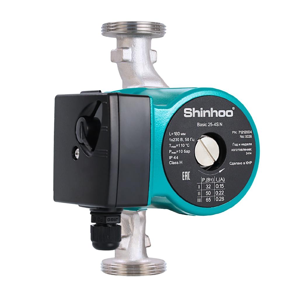 картинка Насос циркуляционный Shinhoo Basic 15-6S N 130 от ООО «Строительный крепеж»