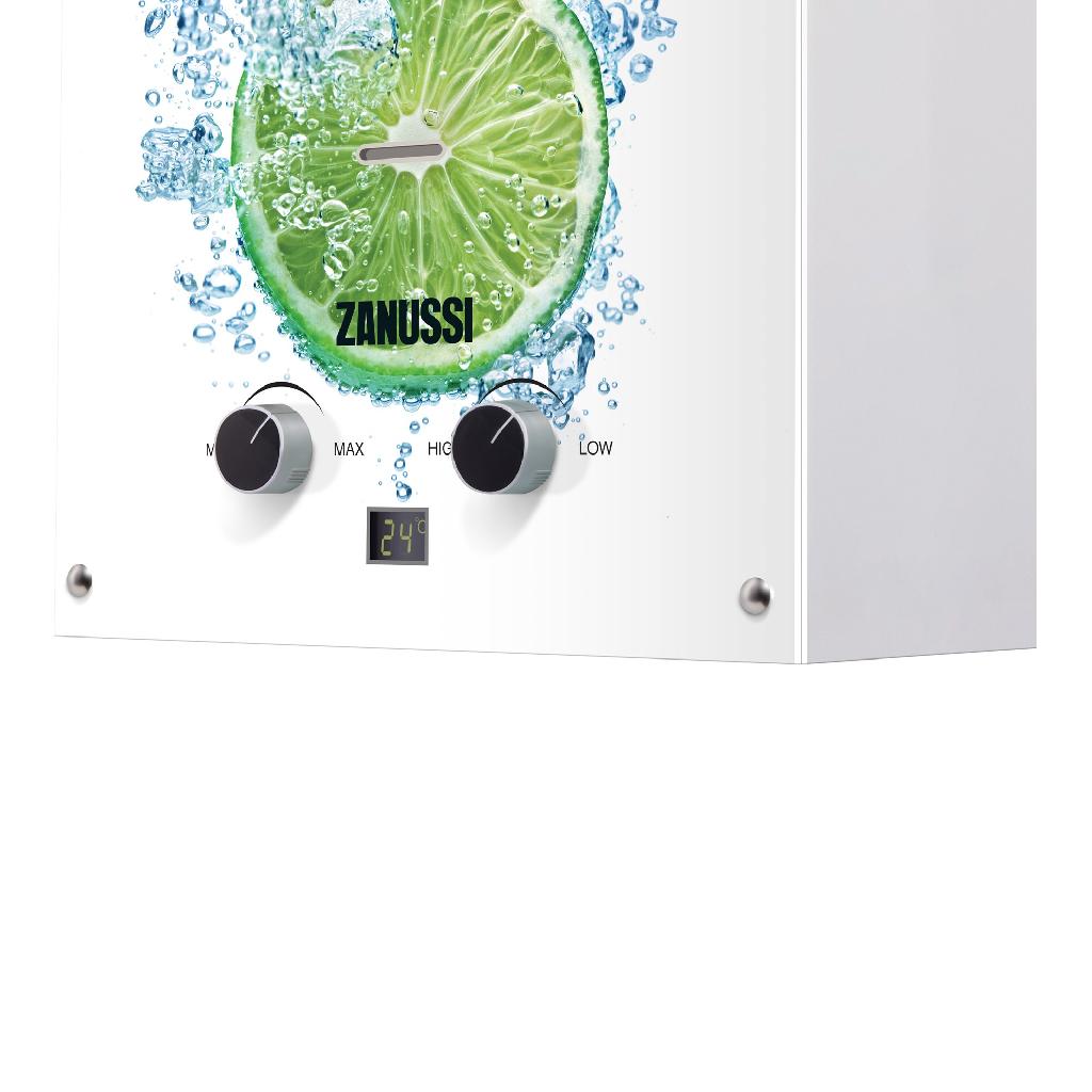 картинка Колонка газовая Zanussi GWH 10 Fonte Glass Lime от ООО «Строительный крепеж»