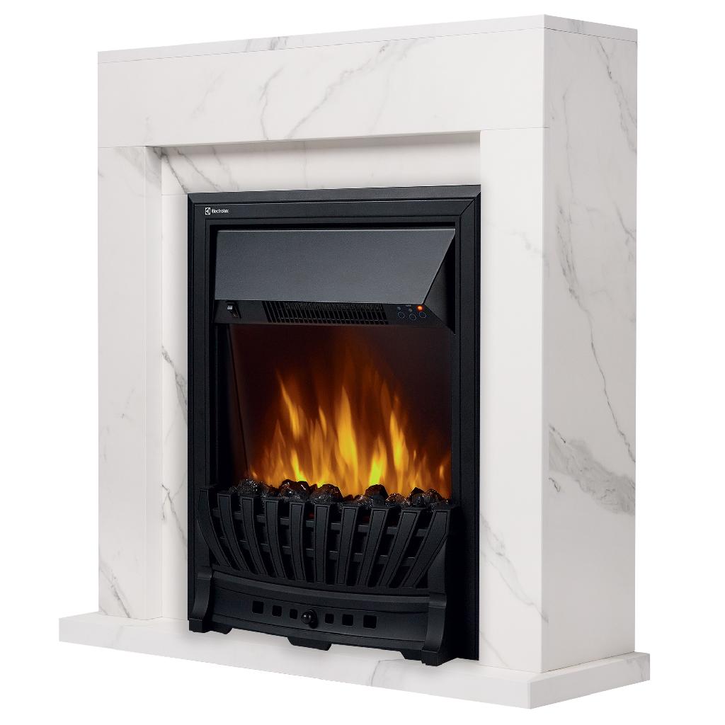 картинка Портал Firelight Simple Classic белый мрамор от ООО «Строительный крепеж»