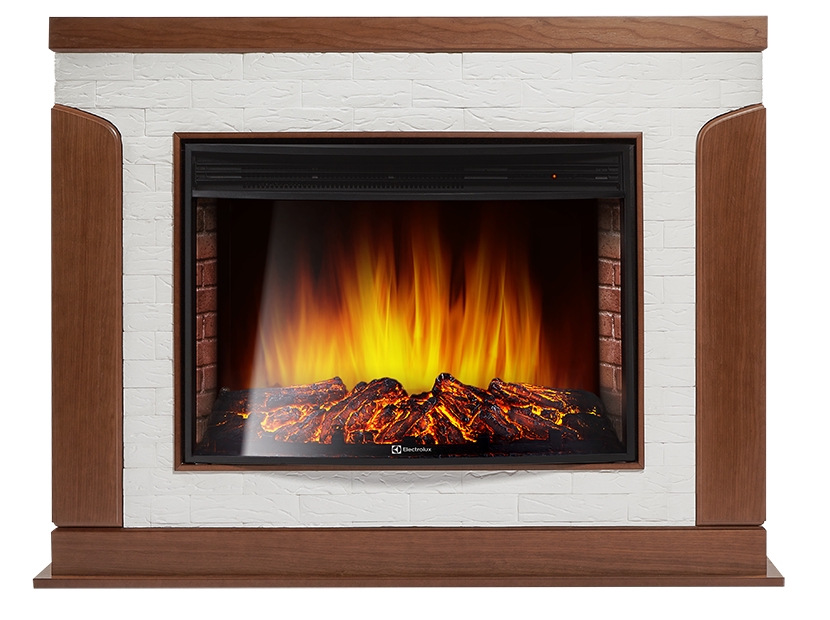 картинка Портал Firelight Prestigio 30 камень белый, шпон дуб от ООО «Строительный крепеж»